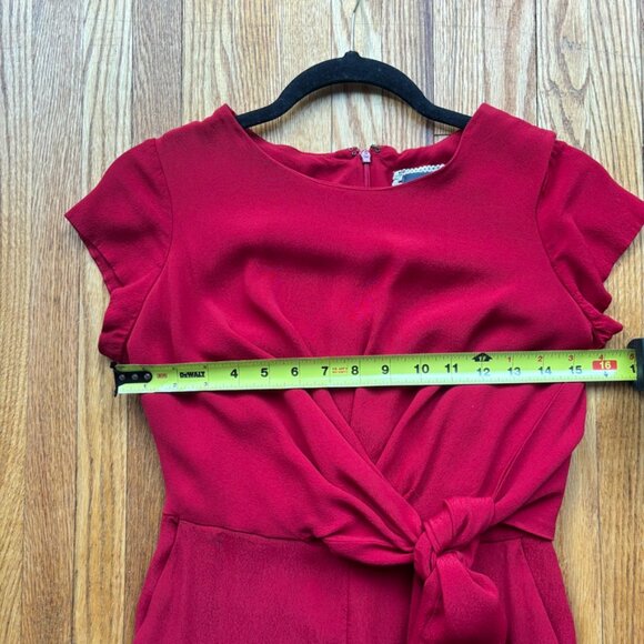 Anthropology Maeve Elegant Red Jumpsuit - Picture 5 of 7